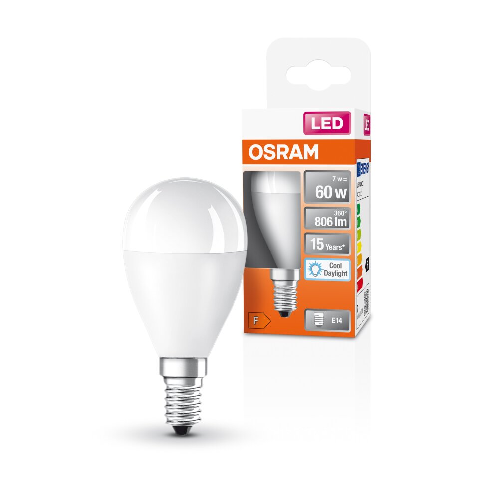 OSRAM LED Star E14 7,5 watt 6500 Kelvin 806 Lumen main product photo