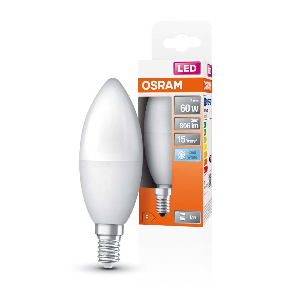 OSRAM LED Star E14 7,5 watt 4000 Kelvin 806 Lumen main product photo