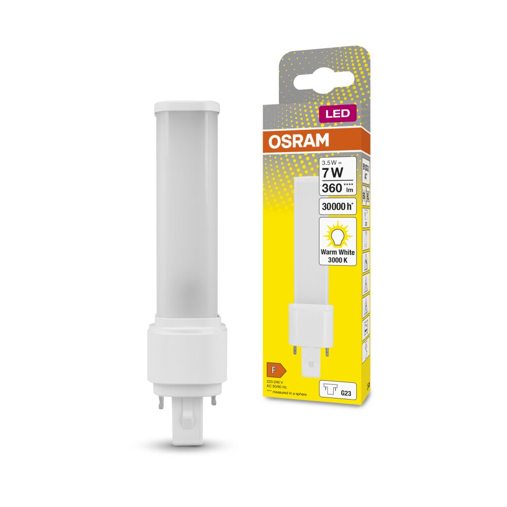 OSRAM DULUX G23 3,5 Watt 3000 Kelvin 360 Lumen main product photo
