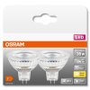 Set di 2 LED Star GU5.3 OSRAM 4,3 watt 2700 Kelvin 396 Lumen