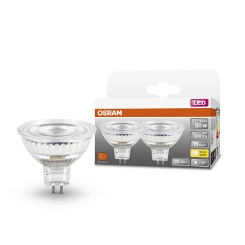 Set di 2 LED OSRAM Star GU5.3 6,5 W 2700 Kelvin 630 Lumen