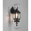 Trio Elvo Applique Nero, 1-Luce