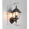 Trio Livenza Applique Nero, 1-Luce