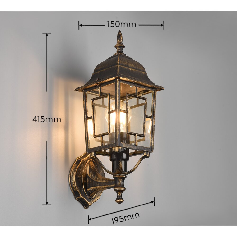 Trio Volturno Applique Ruggine, 1-Luce