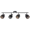 Brilliant Tyas Faretto da soffitto Nero, 4-Luci