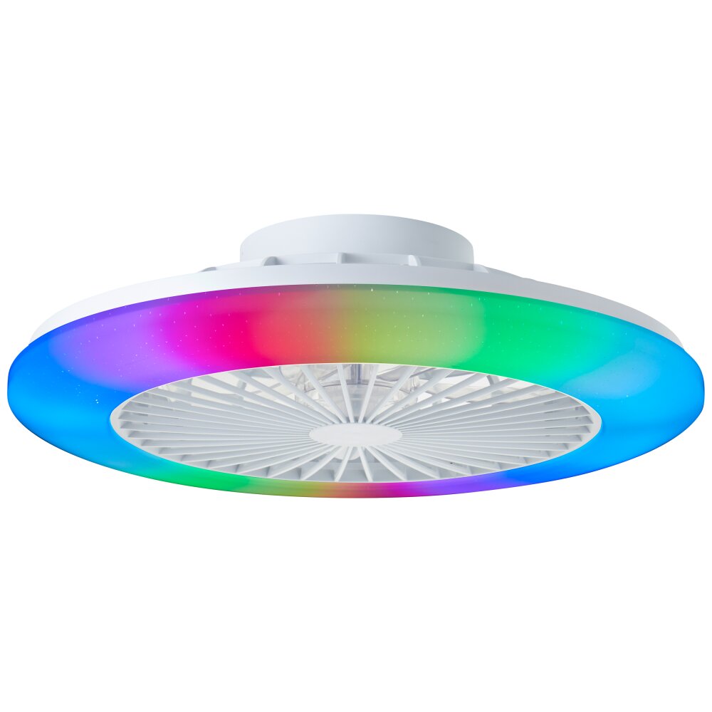 Brilliant Salerno Plafoniera LED Bianco, 1-Luce, Telecomando main product photo