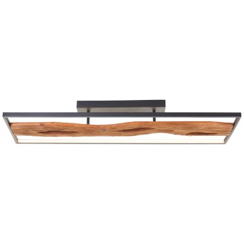 Brilliant Chaumont Plafoniera LED Marrone, Nero, 1-Luce