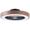Brilliant Slimline Plafoniera LED Nero, 1-Luce, Telecomando