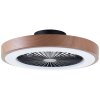 Brilliant Slimline Plafoniera LED Nero, 1-Luce, Telecomando