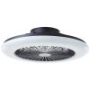 Brilliant Salerno Plafoniera LED Nero, 1-Luce, Telecomando