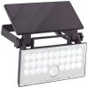 Brilliant Luton Applique da esterno LED Nero, 1-Luce, Sensori di movimento