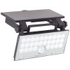 Brilliant Luton Applique da esterno LED Nero, 1-Luce, Sensori di movimento