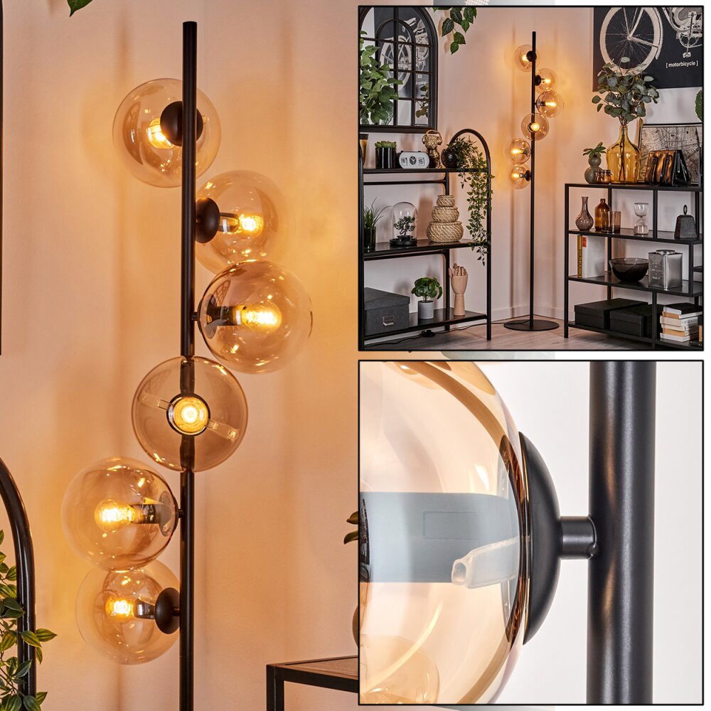 Gastor Lampada da terra - Vetro 15 cm Ambrato, Chiaro, 6-Luci main product photo