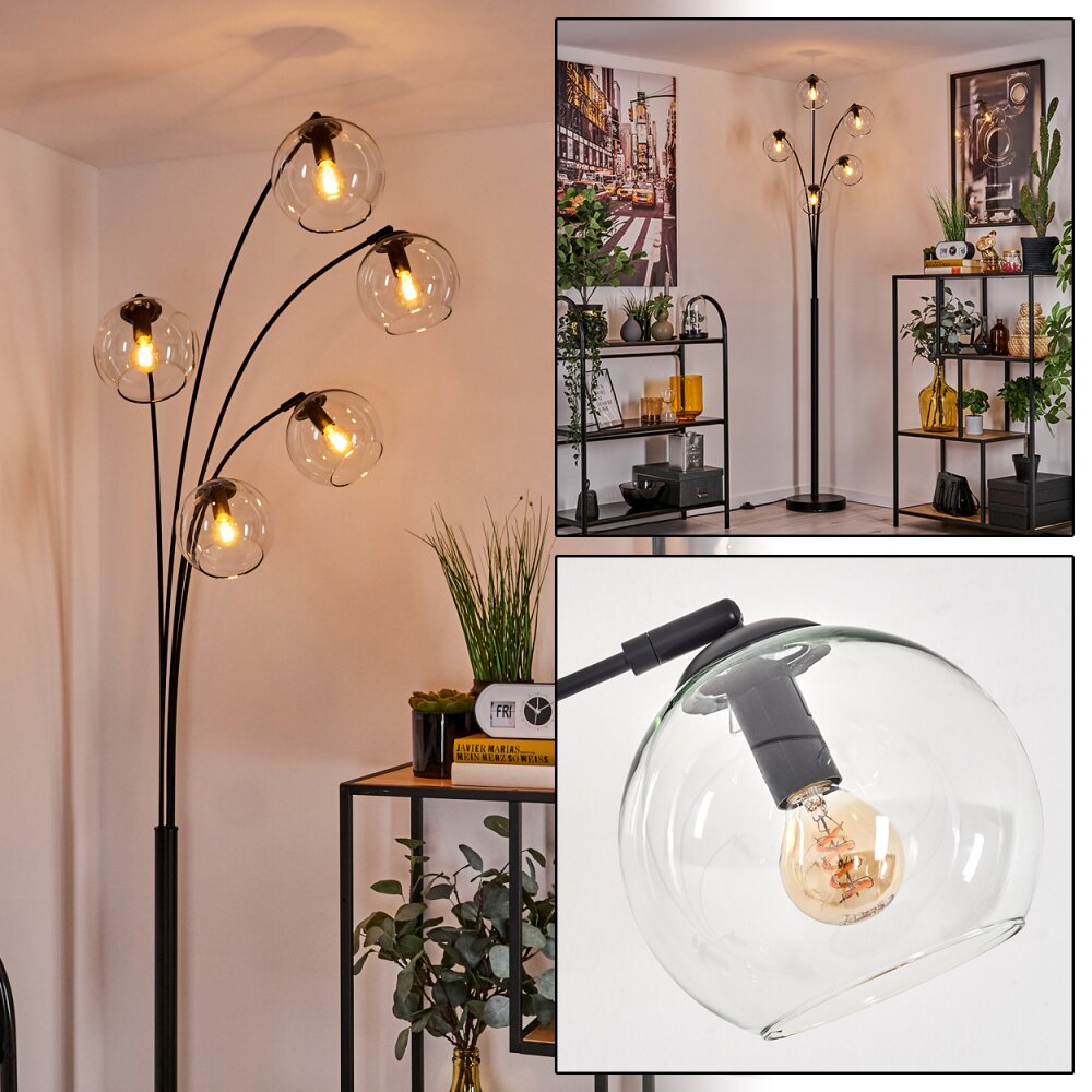 Koyoto Lampada da terra - Vetro 15 cm Chiaro, 5-Luci main product photo