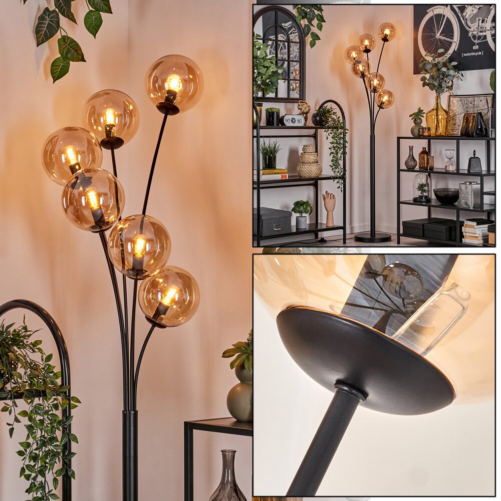 Gastor Lampada da terra - Vetro 15 cm Ambrato, 6-Luci main product photo