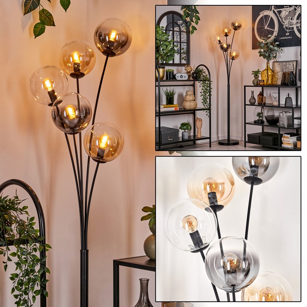 Gastor Lampada da terra - Vetro 15 cm Ambrato, Chiaro, Grigio fumo, 5-Luci main product photo