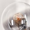 Gastor Lampada da terra - Vetro 15 cm Chiaro, Grigio fumo, 5-Luci