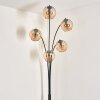 Koyoto Lampada da terra - Vetro 15 cm Ambrato, 5-Luci