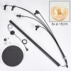 Gastor Lampada da terra - Vetro 15 cm Ambrato, Chiaro, 5-Luci