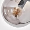 Gastor Lampada da terra - Vetro 15 cm Grigio fumo, 5-Luci