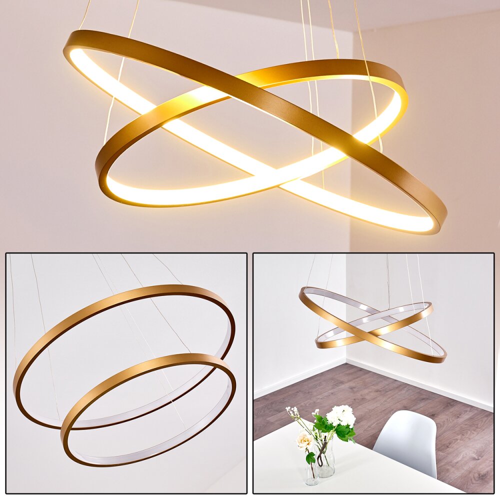 Canisteo Lampadario a sospensione LED Oro, 2-Luci main product photo