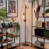 Remaisnil Lampada da terra - Vetro 10 cm, 12 cm Nero, 5-Luci