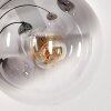 Gastor Lampada da terra - Vetro 15 cm Chiaro, Grigio fumo, 5-Luci