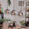 Ripoll Lampadario a sospensione - Vetro 30 cm Cromo, Chiaro, 3-Luci