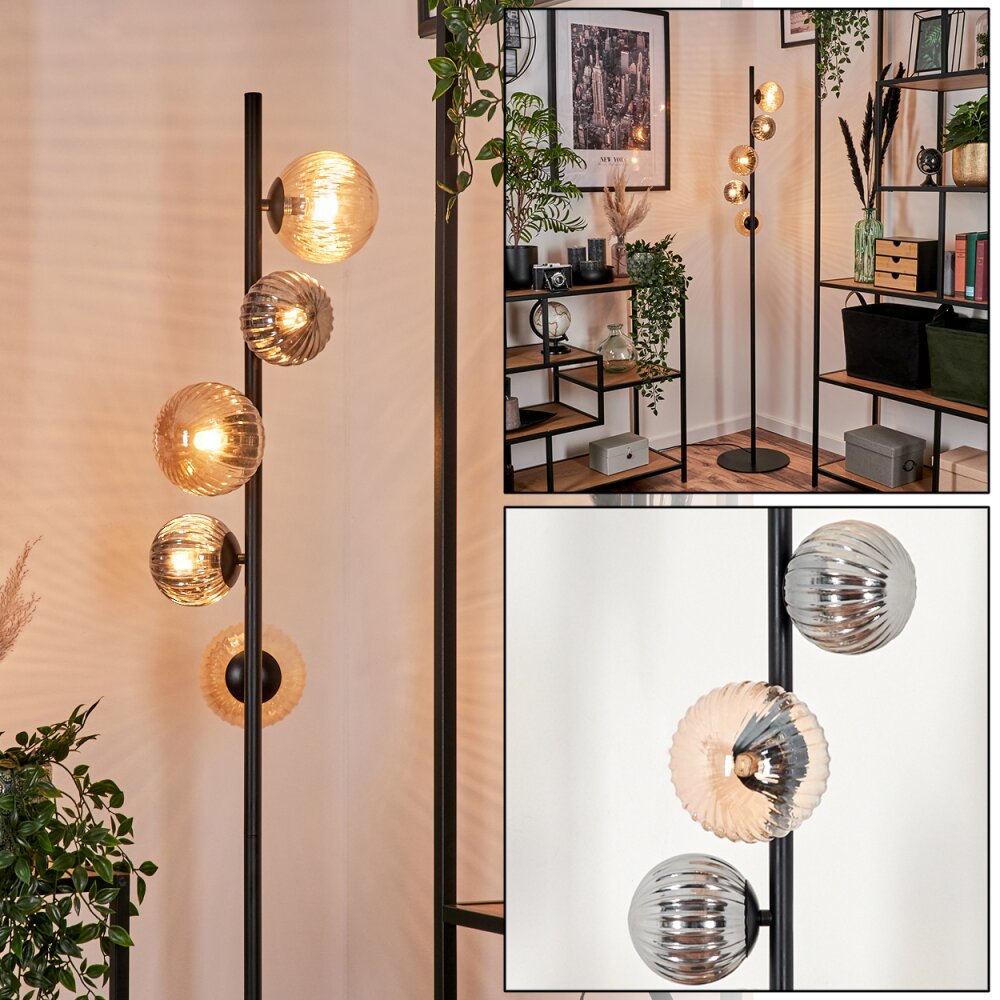 Remaisnil Lampada da terra - Vetro 10 cm, 12 cm Ambrato, Chiaro, 5-Luci main product photo