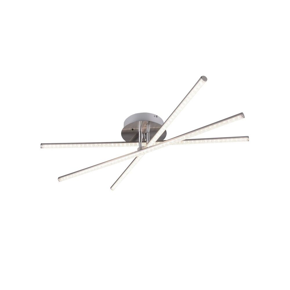 Plafoniera Reality STRADA LED Nichel opaco, 3-Luci, Telecomando, Cambia colore main product photo