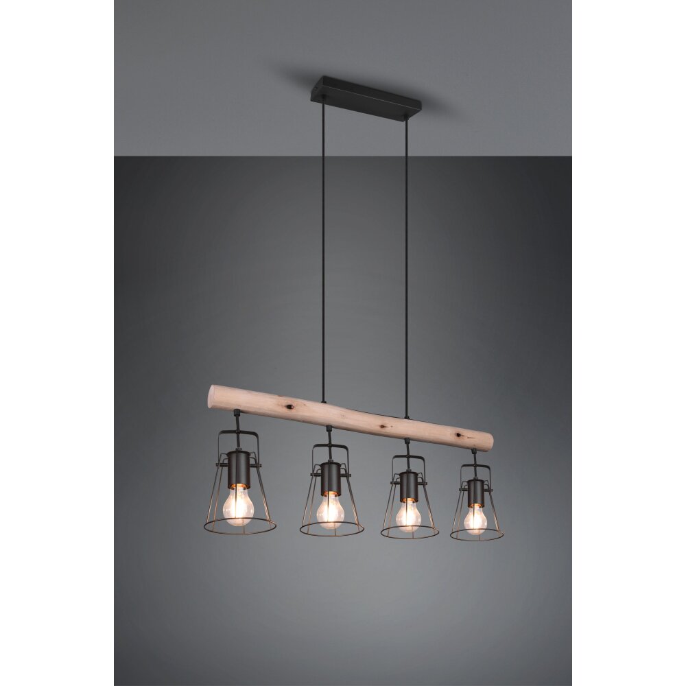 Reality Jaipur Lampada a Sospensione Nero, 4-Luci main product photo