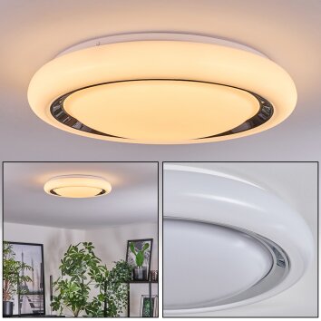 Kaas Plafoniera LED Cromo, Bianco, 1-Luce