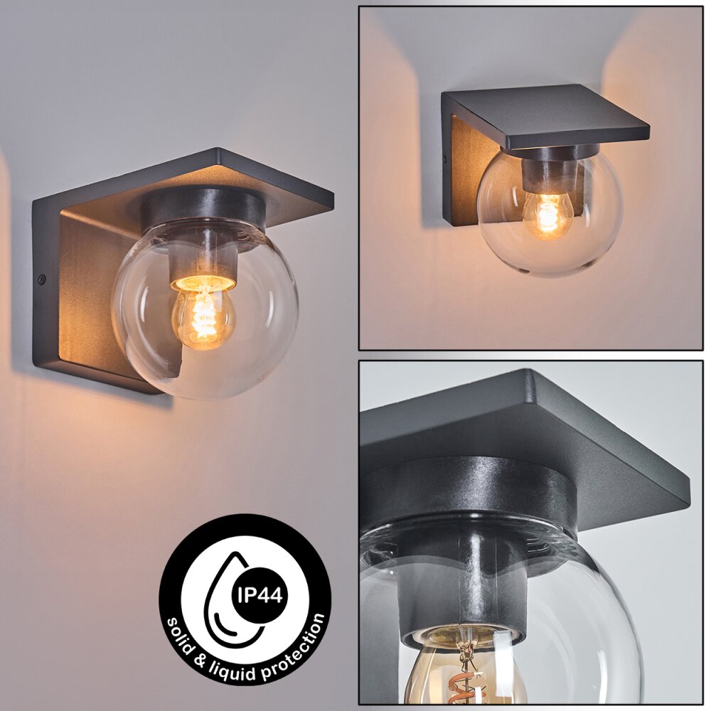 Aquin Applique da esterno Antracite, 1-Luce main product photo