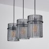 Lagielas Lampadario a sospensione Nero, 3-Luci