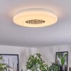 Kaas Plafoniera LED Cromo, Bianco, 1-Luce