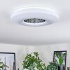 Kaas Plafoniera LED Cromo, Bianco, 1-Luce