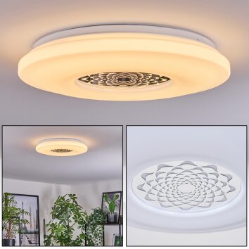 Kaas Plafoniera LED Cromo, Bianco, 1-Luce