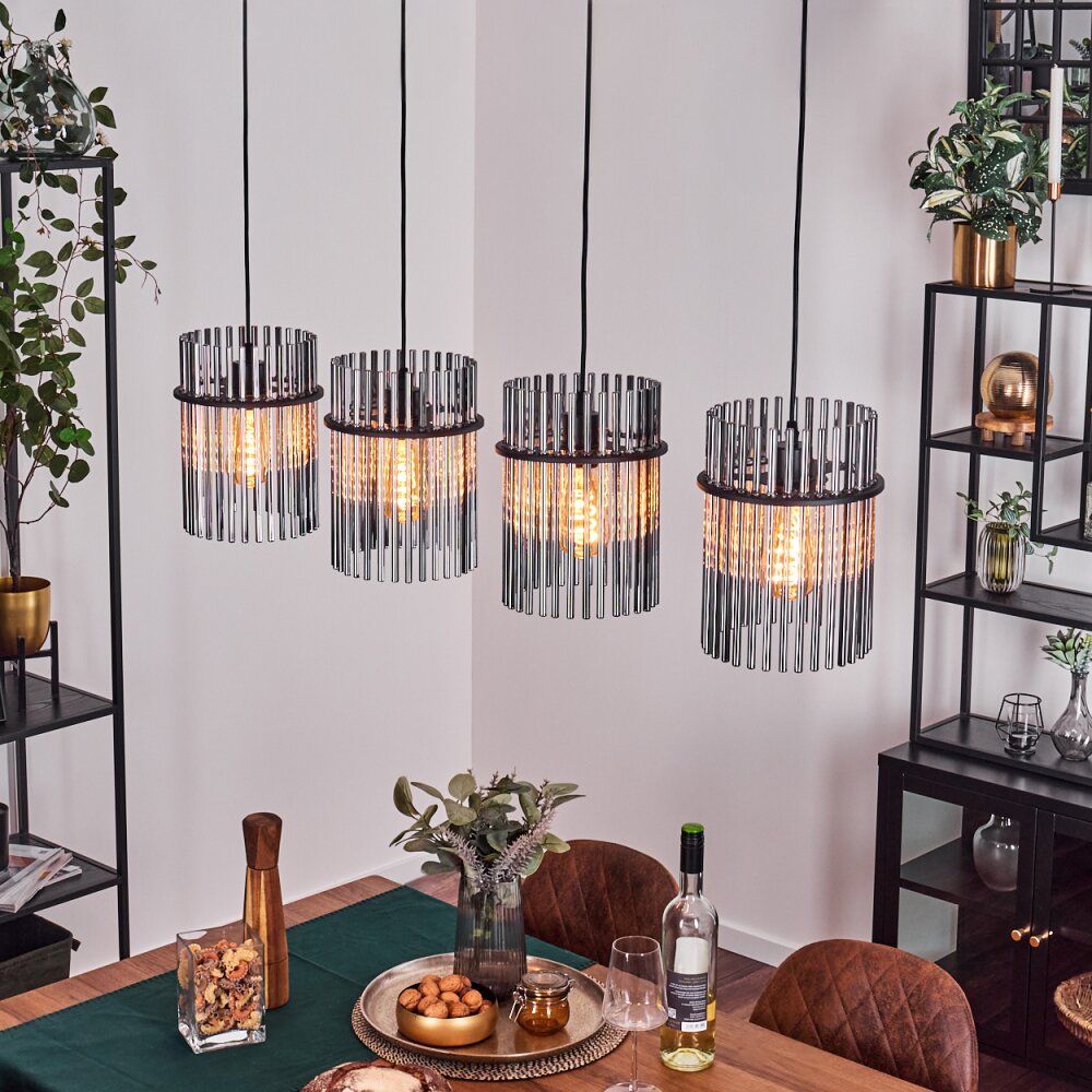Lagielas Lampadario a sospensione Nero, 4-Luci main product photo