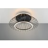 Reality KARLSBORG ventilatore da soffitto LED Nero, 1-Luce, Telecomando