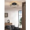 Reality KARLSBORG ventilatore da soffitto LED Nero, 1-Luce, Telecomando