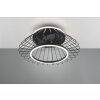 Reality KARLSBORG ventilatore da soffitto LED Nero, 1-Luce, Telecomando