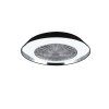 Reality VARBERG ventilatore da soffitto LED Nero, 1-Luce, Telecomando