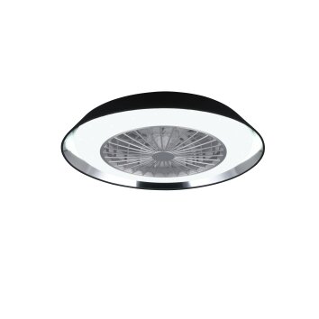 Reality VARBERG ventilatore da soffitto LED Nero, 1-Luce, Telecomando