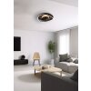 Reality SORTLAND ventilatore da soffitto LED Nero, 1-Luce, Telecomando