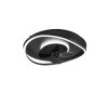 Reality SORTLAND ventilatore da soffitto LED Nero, 1-Luce, Telecomando