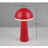 Reality FUNGO Lampada da tavolo LED Rosso, 1-Luce