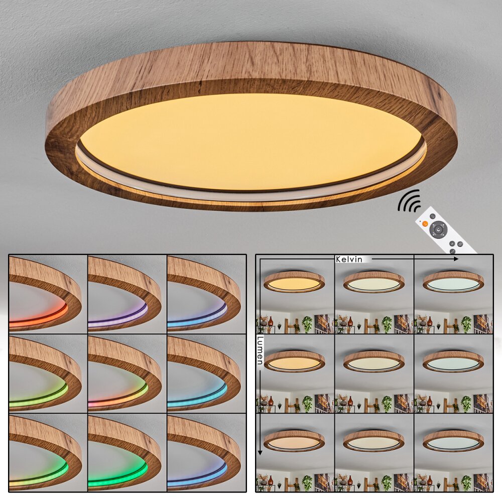 Bosatorp Plafoniera LED Nero, 1-Luce, Telecomando main product photo