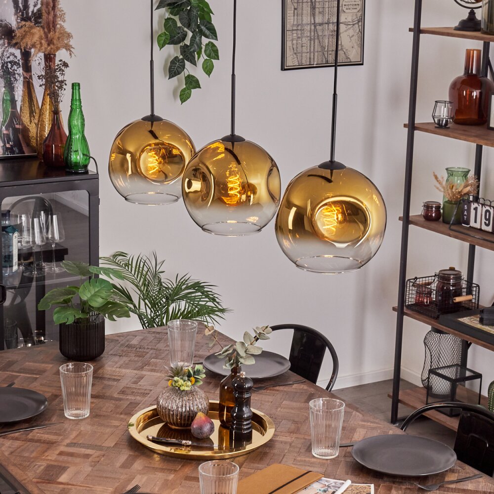 Ripoll Lampadario a sospensione Oro, Chiaro, 3-Luci main product photo