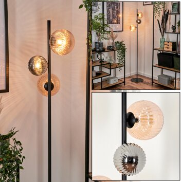Remaisnil Lampada da terra Nero, 3-Luci
