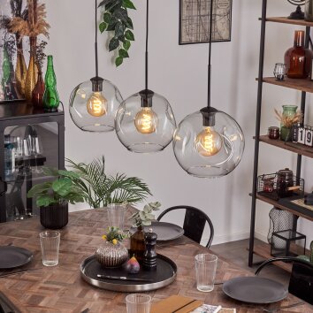 Ripoll Lampadario a sospensione Nero, 3-Luci Ripoll Lampadario a sospensione Nero, 3-Luci